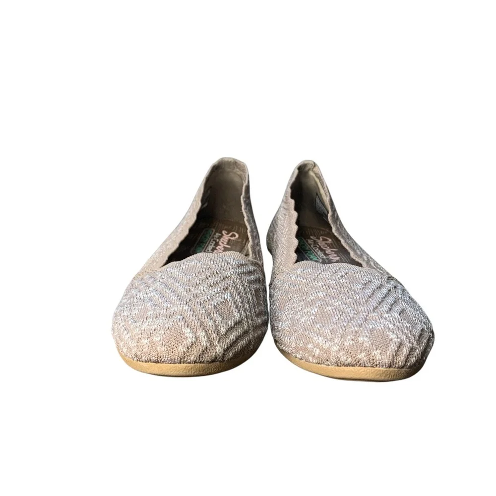 Sketchers‎ Modern Comfort Women's Slip On Dark Taupe Cleo Ballet Flat Size 8.5